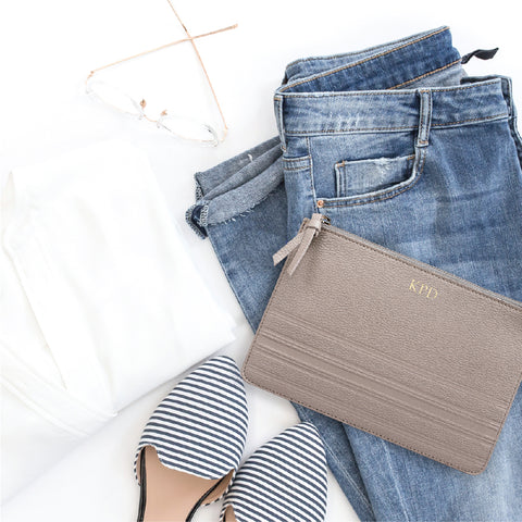 Only the most unique gifts for all occasions. Featuring beautiful leather grains and colors with hand stamped monograms and personalized barware.