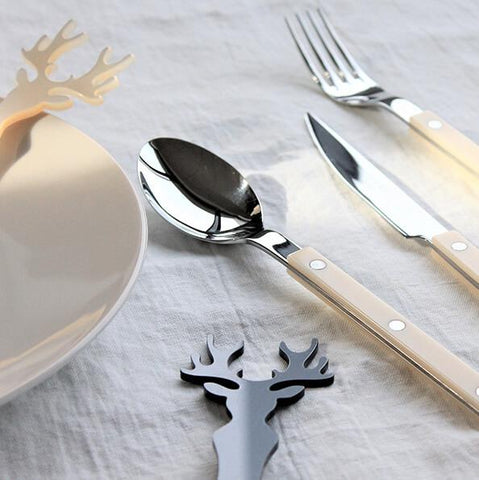 Named after the fencing weapon, Sabre Paris flatware collections are a playful mix of brightly colored, dyed-through, hand-molded acrylic with more traditional 18/10 stainless steel.