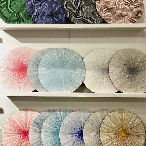 Set a beautiful table combining a variety of colors on one tabletop.