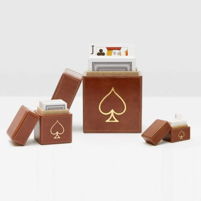 Pigeon and Poodle Aira Card Holder, Set of 2 - Tobacco