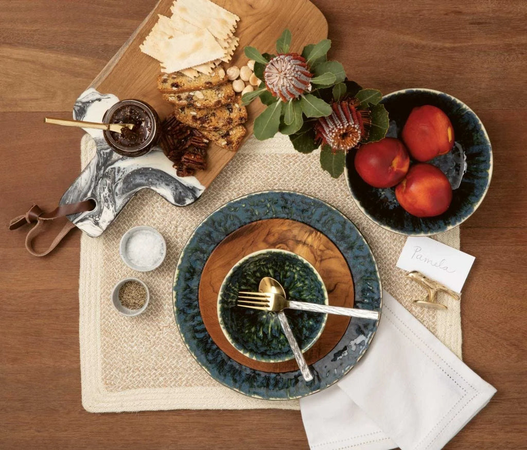 Blue Pheasant Austin Swirl Serving Board - Black