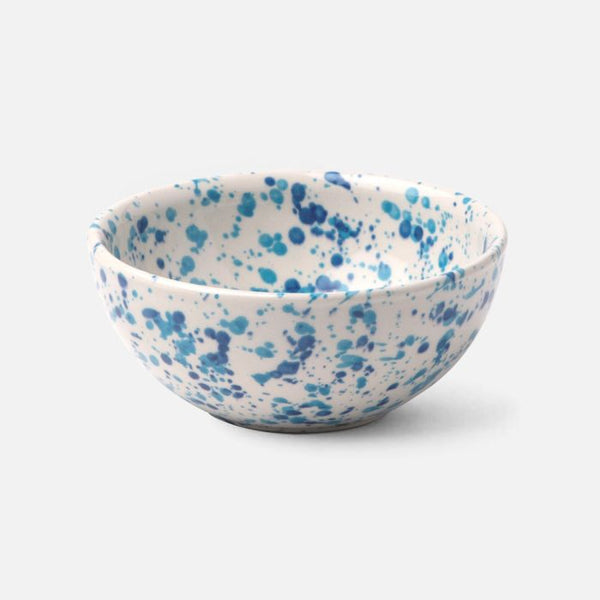 Blue Pheasant Sconset Mixed Blue Spongeware Cereal Bowl, Pack/4