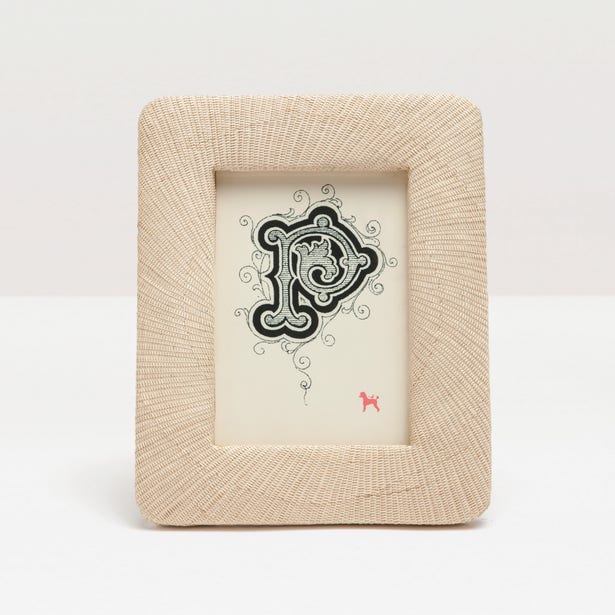 Ancona Picture Frame - Natural Fine Buntal
