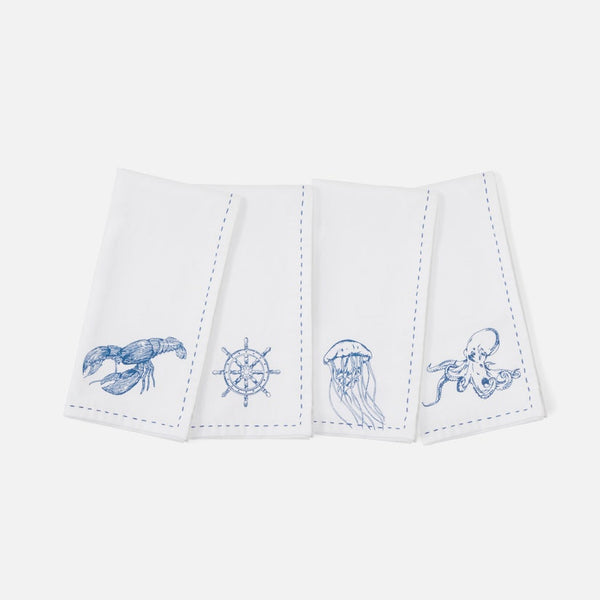 Ariel Sealife Napkins - Set of 4