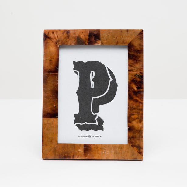 Pigeon & Poodle Basel Young Pen Shell Picture Frame