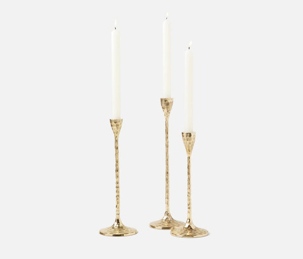 Blue Pheasant Alina Gold Candle Holders