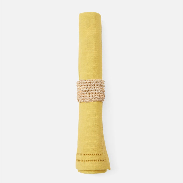 Blue Pheasant Emmy Crochet Napkin Rings