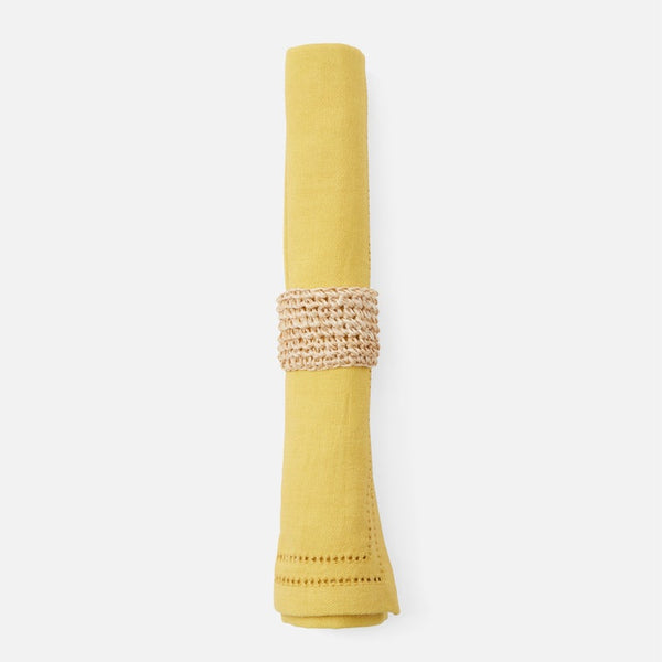 Blue Pheasant Emmy Crochet Napkin Rings