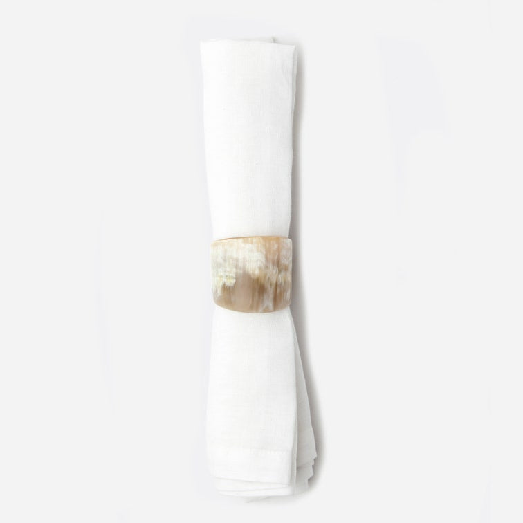 Blue Pheasant James Natural Horn Napkin Rings