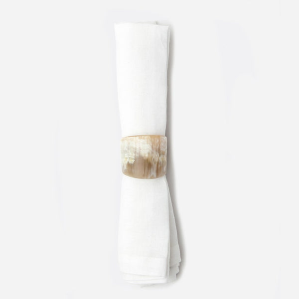 Blue Pheasant James Natural Horn Napkin Rings