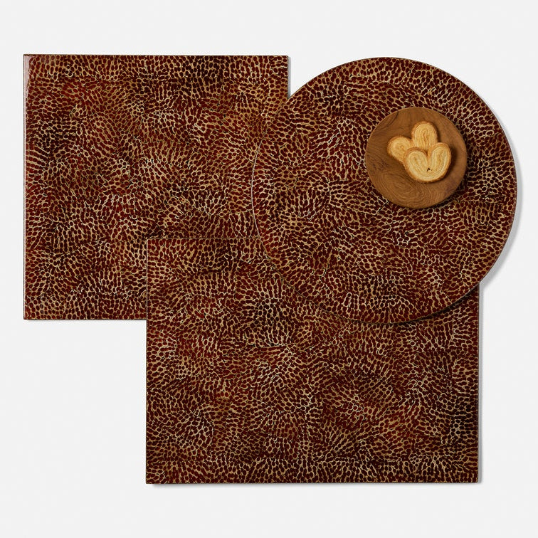 Blue Pheasant Sonnet Burnt Sienna Placemat