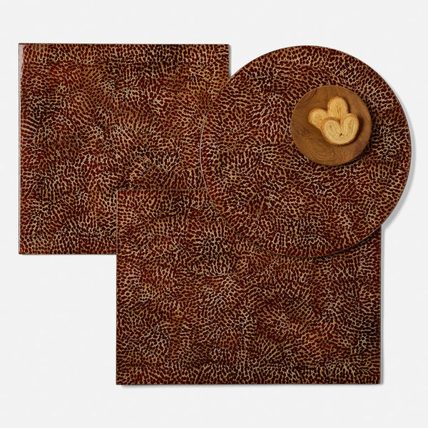 Blue Pheasant Sonnet Burnt Sienna Placemat