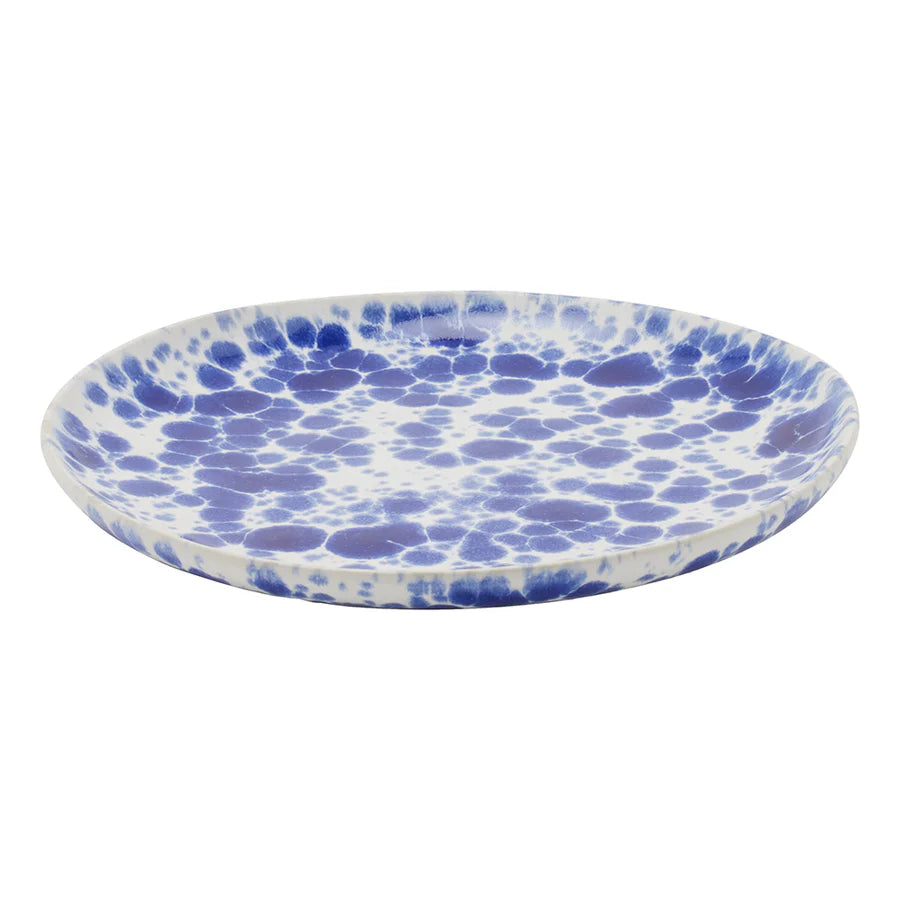 Blue Pheasant MARCEL, Royal Blue Splatter Bread Plate, Pack/4
