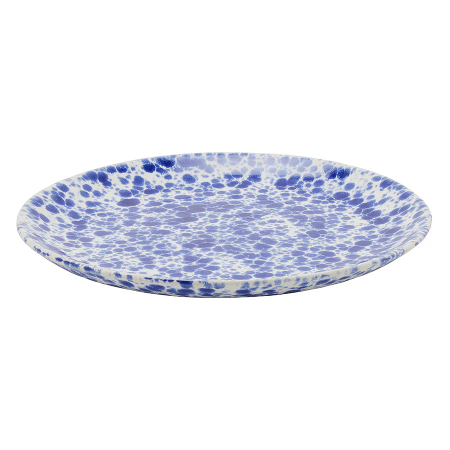 Blue Pheasant MARCEL, Royal Blue Splatter Dinner Plate, Pack/4
