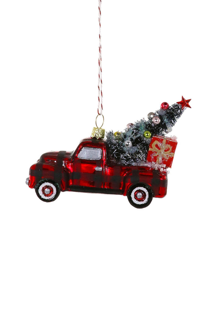 Cody Foster Buffalo Plaid Truck Ornament