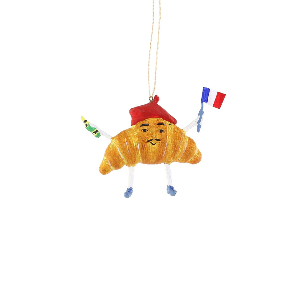 Cody Foster Monsieur Croissant Ornament