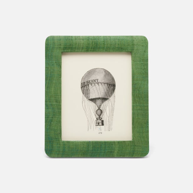 Halle Silken Abaca Picture Frame - Dark Green