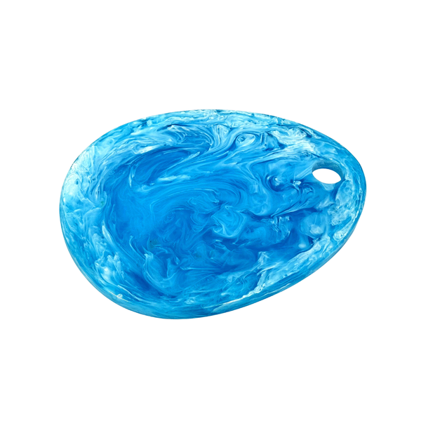 Davis Designs Blue Swirl Cheese Board