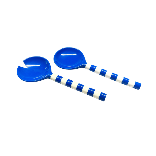 Davis Designs Serving Set White Stripe