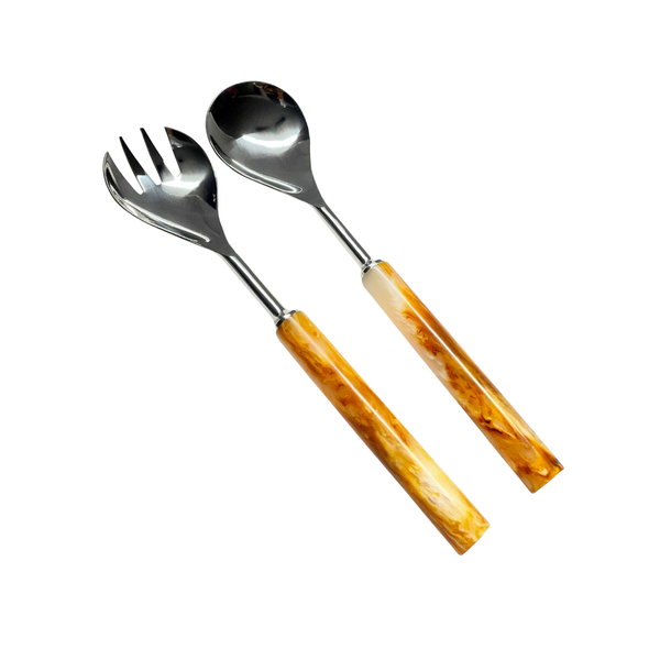 Davis Designs Set of 2 Serving Set Tiger Color Handle