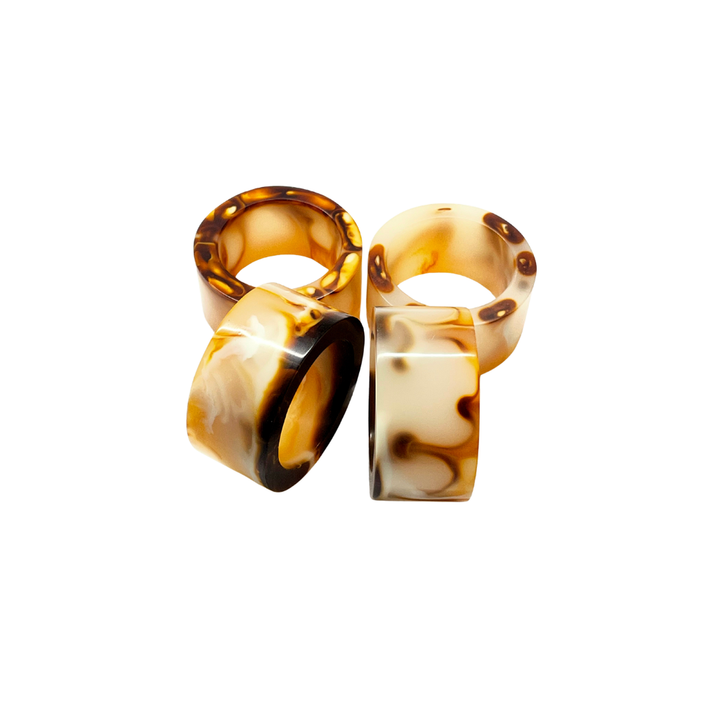 Davis Designs Tiger Napkin Rings (set of 4)
