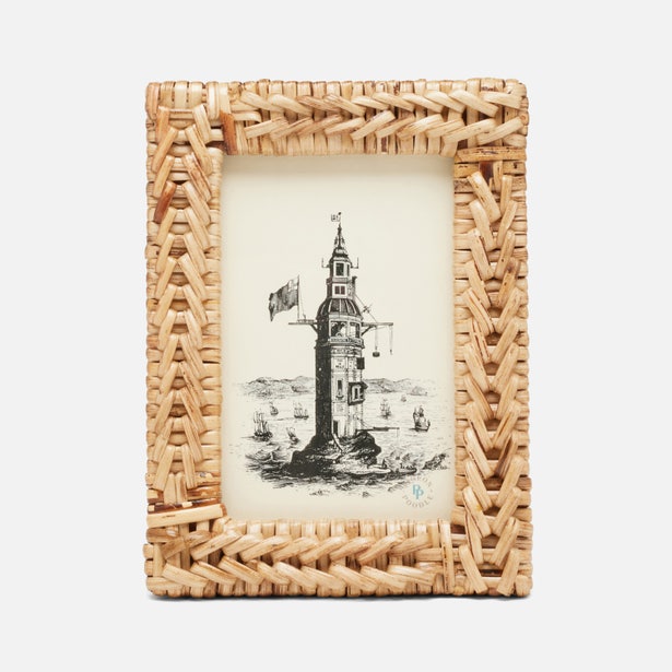 Pigeon & Poodle Meribel Bamboo Woven Picture Frame