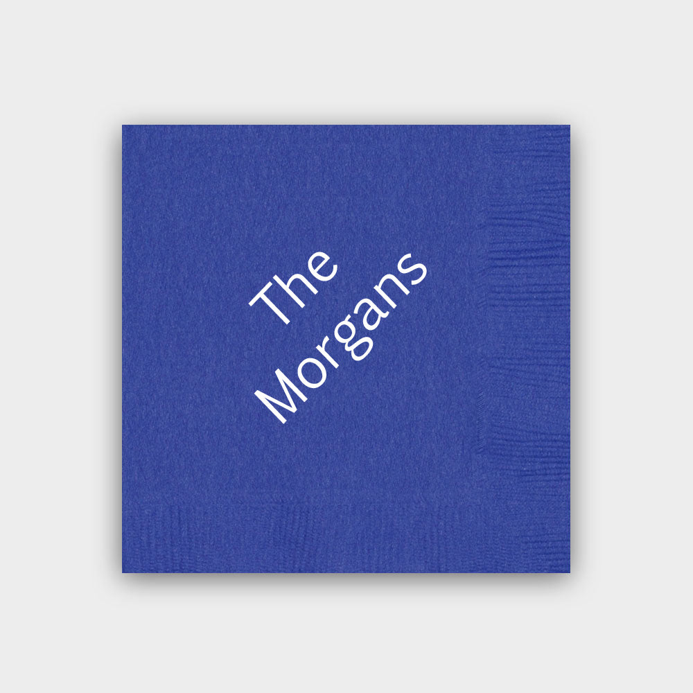 Personalized Navy Napkin