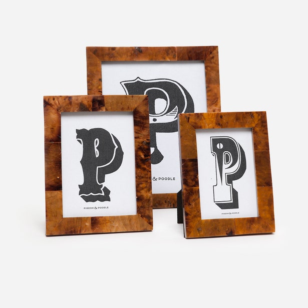 Pigeon & Poodle Basel Young Pen Shell Picture Frame