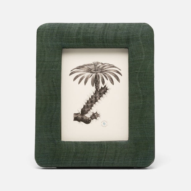 Halle Silken Abaca Picture Frame - Dark Green
