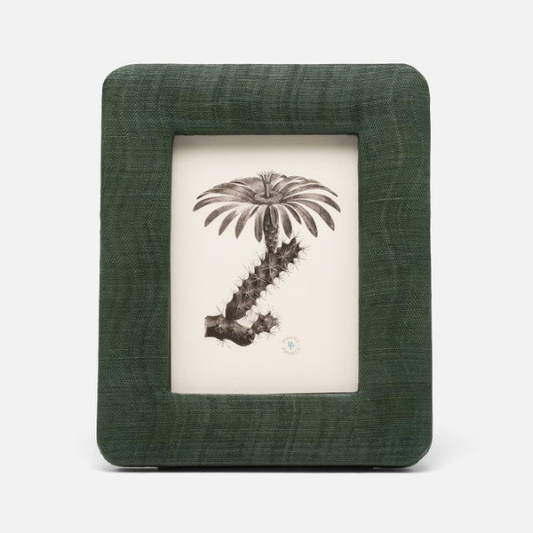 Halle Silken Abaca Picture Frame - Dark Green