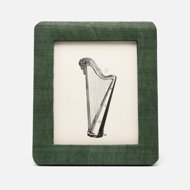 Halle Silken Abaca Picture Frame - Dark Green
