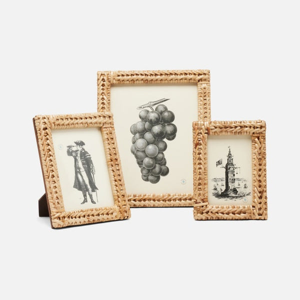 Pigeon & Poodle Meribel Bamboo Woven Picture Frame