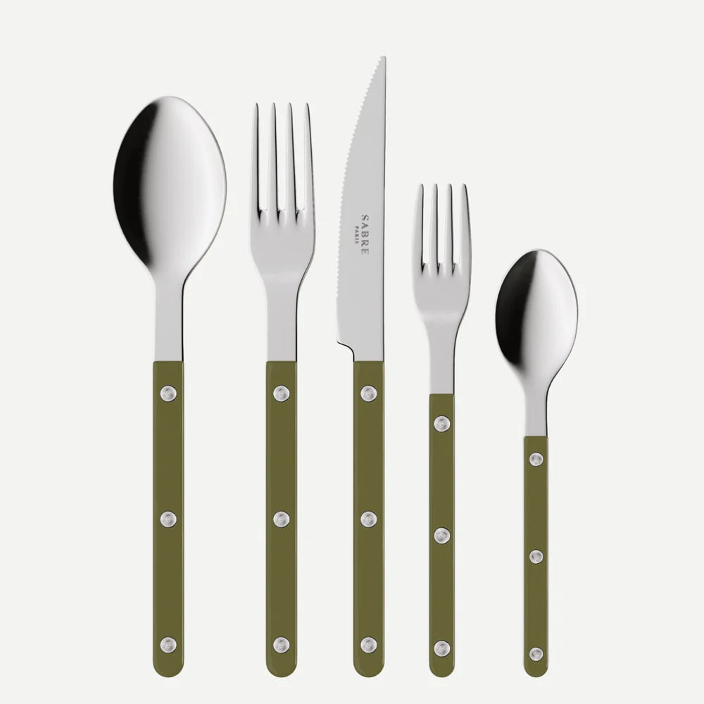 Bistro 5-Piece Cutlery Set Green Fern