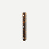 Tortoiseshell patterned handle on a white background