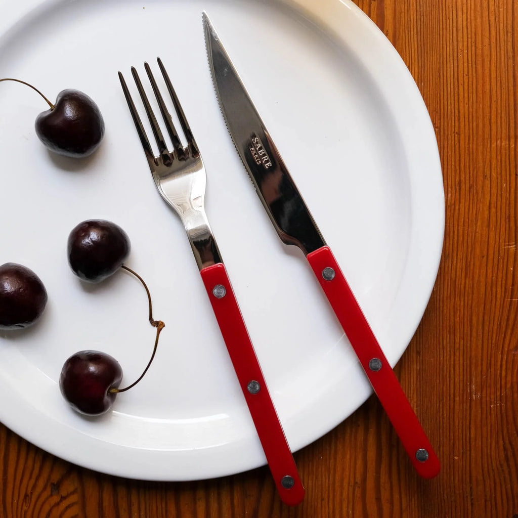 Bistro 5-Piece Cutlery Set Burgundy