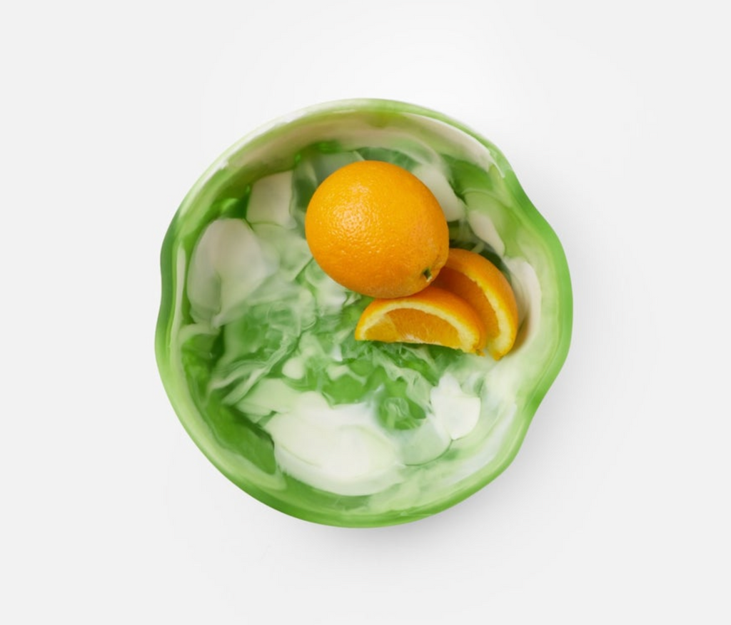 Blue Pheasant Beatrix Swirled Serving Bowls - Green