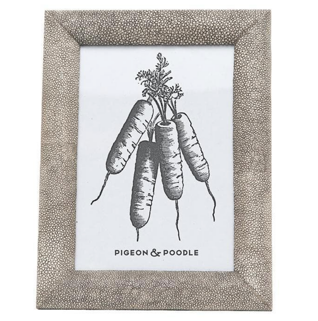 Oxford Faux Shagreen Picture Frames - Sand