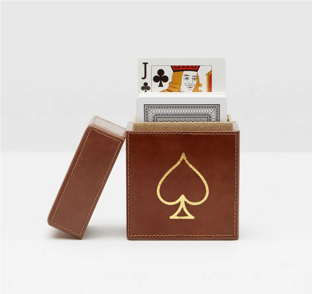 Pigeon and Poodle Aira Card Holder, Set of 2 - Tobacco