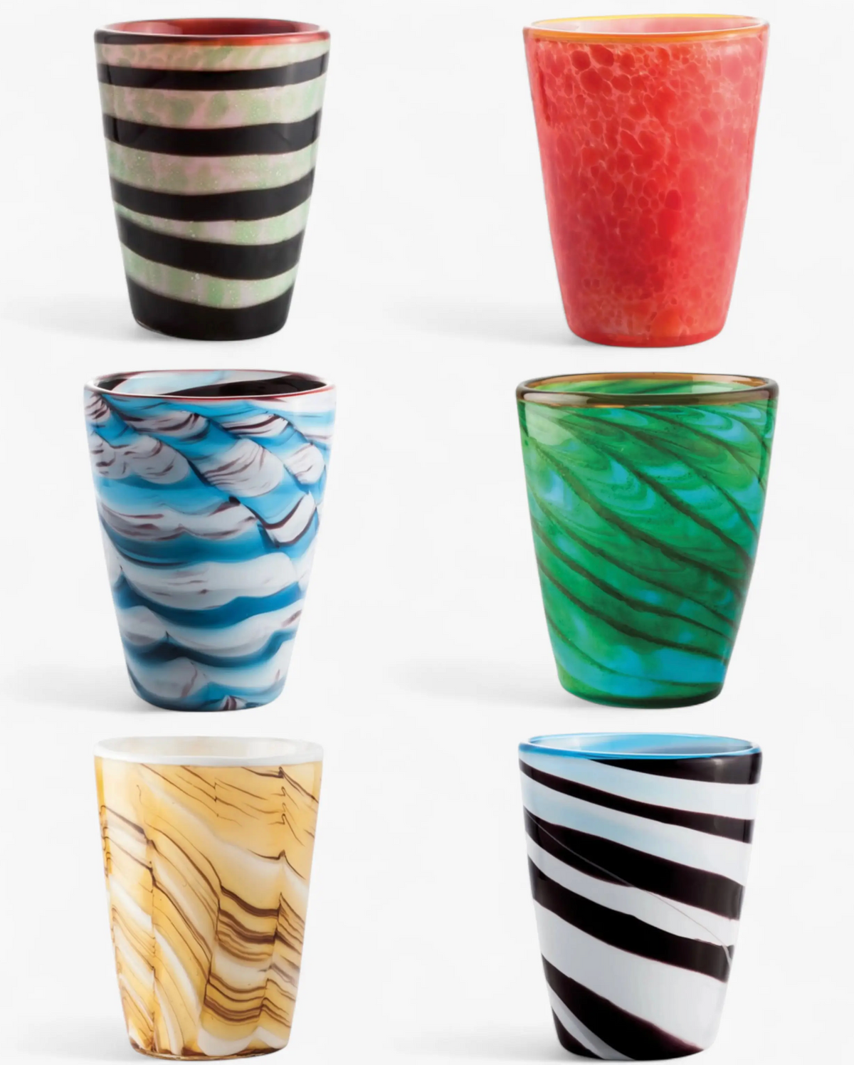 Set of 6 - Italesse Mares Tumbler Color (Mix 2)