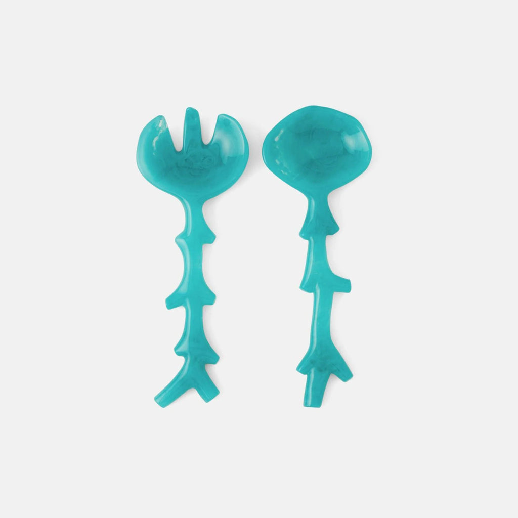 Blue Pheasant Celina 2-Piece Serving Set - Turquoise