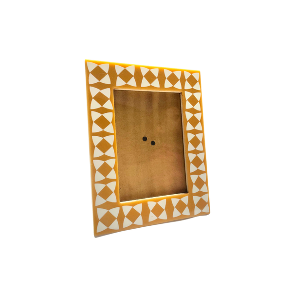 Davis Designs Geometric Ochre Acrylic Resin Photo Frame