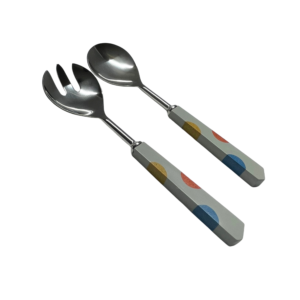 Davis Designs Set of 2 Serving Set Grey Handle