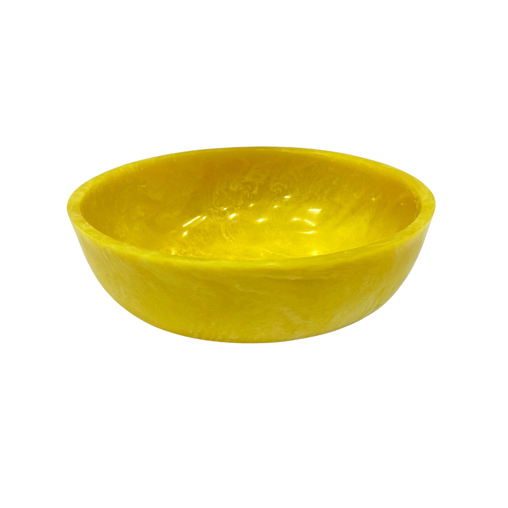 Davis Designs Yellow Swirl Bowl