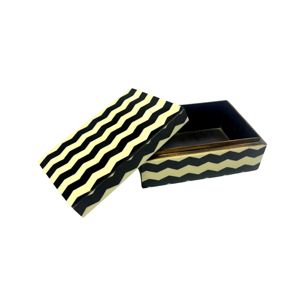 Davis Designs Zig-Zag Monochrome Storage Box
