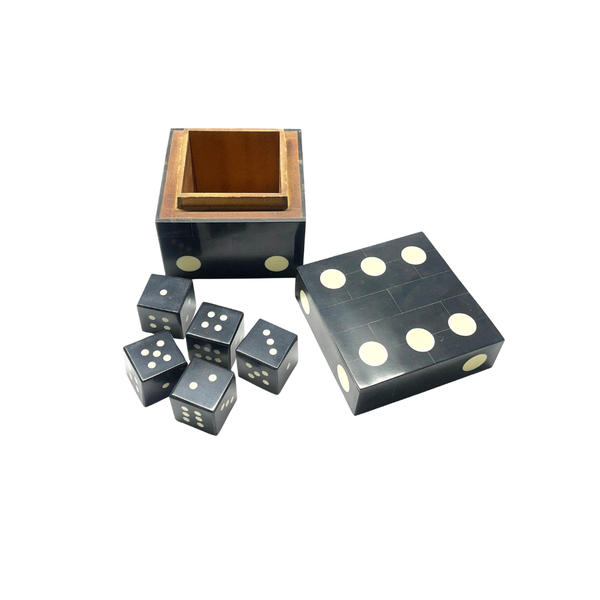 Davis Designs Black Dice Decor & Storage Box Set