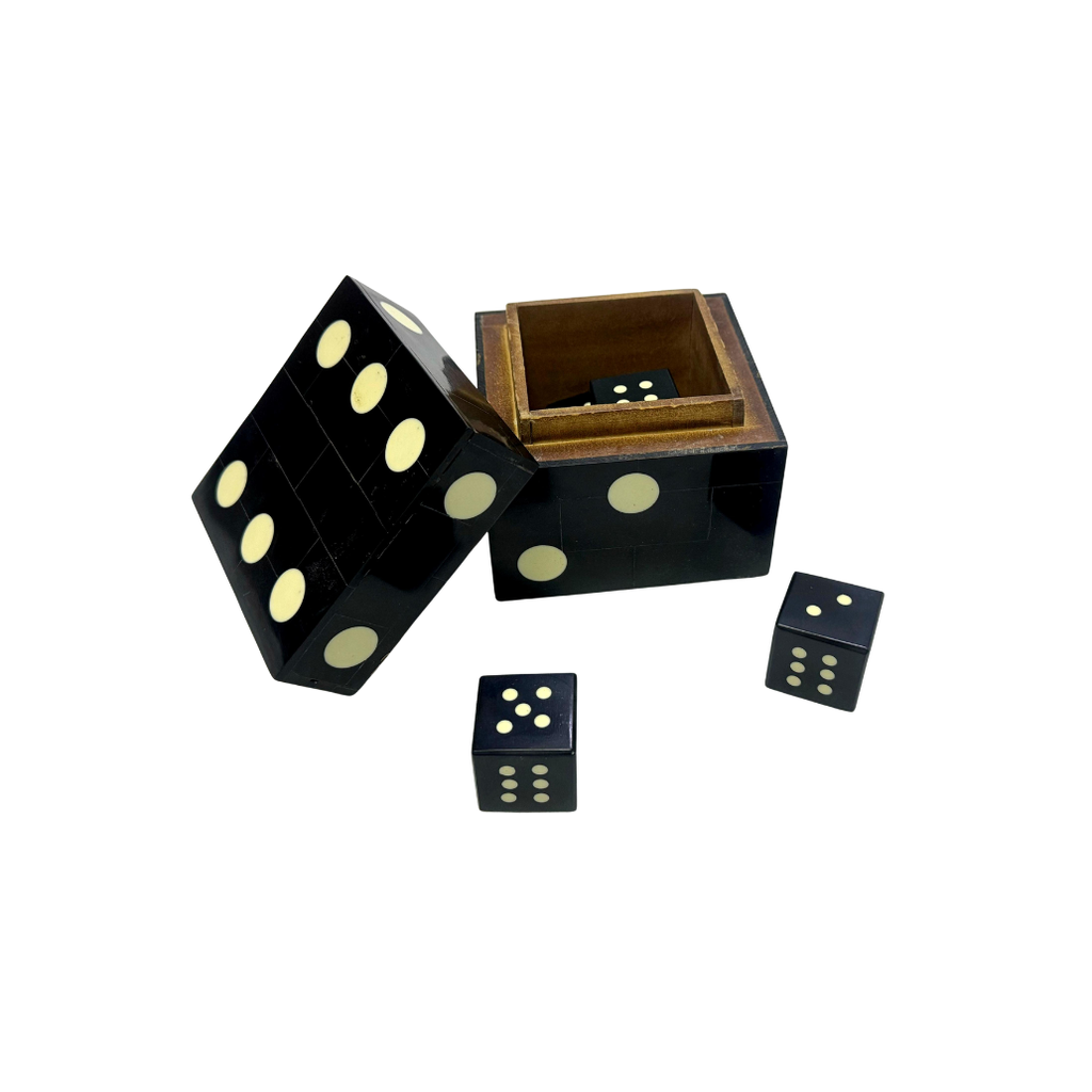 Davis Designs Black Dice Decor & Storage Box Set