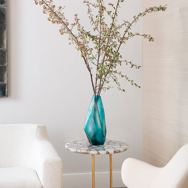 Villa & House Asscher Vase, Peacock