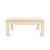 Beige coffee table on a white background