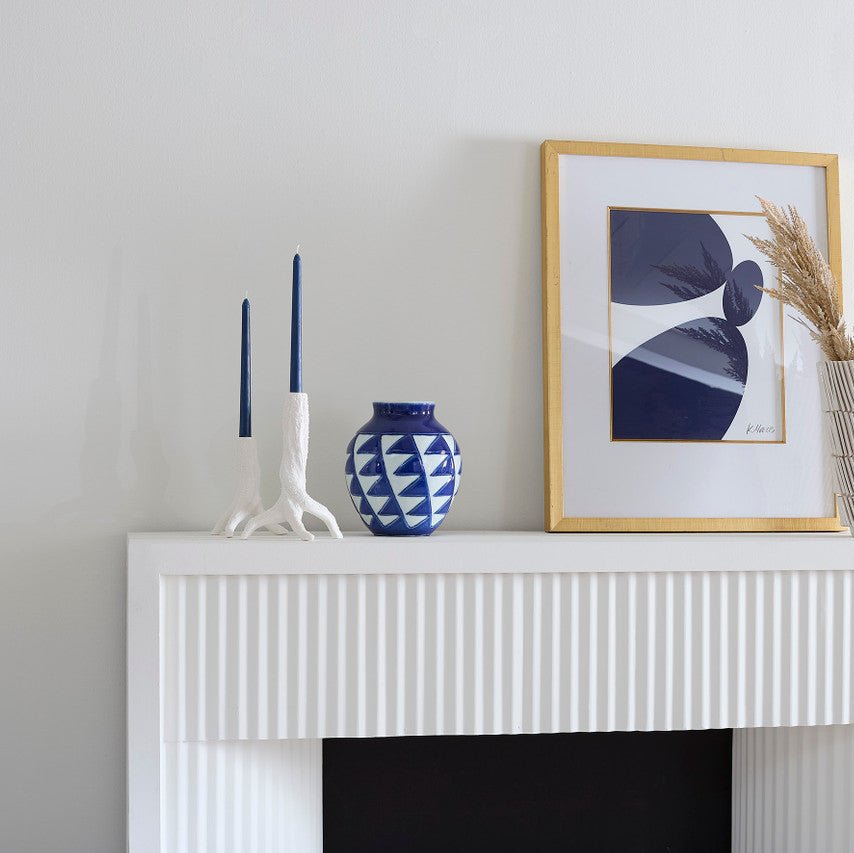Villa & House Columbina Vase Blue and White