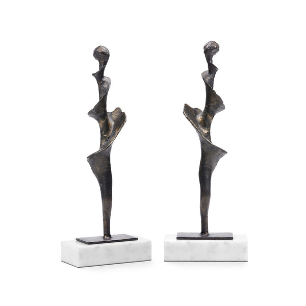 Villa & House Spiral Large Statue Set of 2